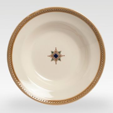 Italian pasta & soup plate from the Occhio di Gatto collection, handmade by Francesco Fasano in Grottaglie, Italy
