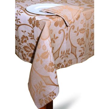 Italian tablecloth Damasco Coloniale by Pardi, Montefalco (Umbria)