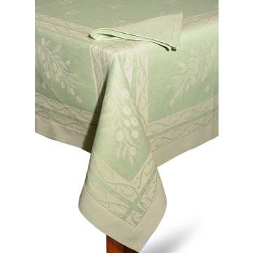Italian tablecloth Olive by Pardi, Montefalco (Umbria)