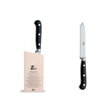 Forgiato Insieme Black tomato knife handcrafted by Coltellerie Berti in Scarperia, Italy