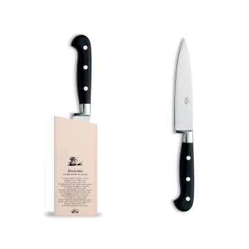 Forgiato Insieme Black utility knife handcrafted by Coltellerie Berti in Scarperia, Italy