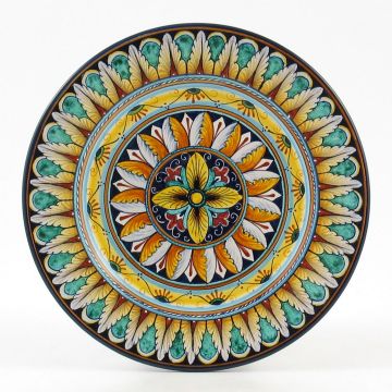 Vario F1 Italian salad & dessert plate handmade by Fima in Deruta