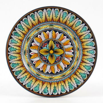 Vario F1 Italian bread & butter plate handmade by Fima in Deruta