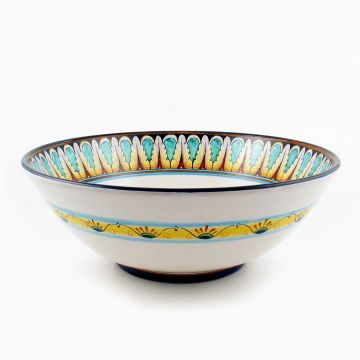 Vario F1 Italian serving bowl handmade by Fima in Deruta