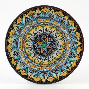 Vario F3 Italian salad & dessert plate handmade by Fima in Deruta