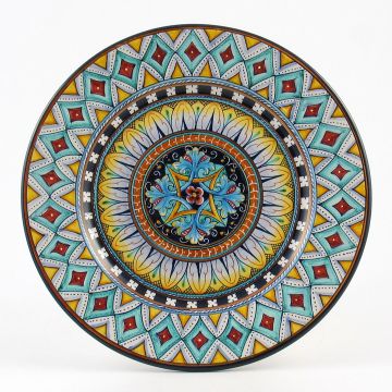 Vario F4 Italian dinner plate handmade by Fima in Deruta