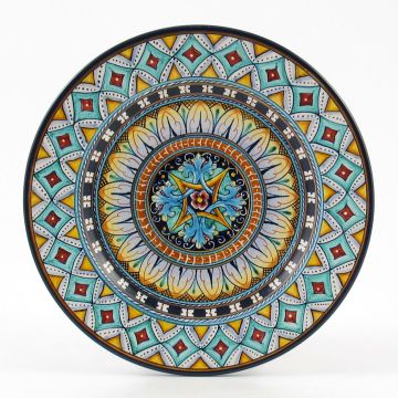 Vario F4 Italian salad & dessert plate handmade by Fima in Deruta