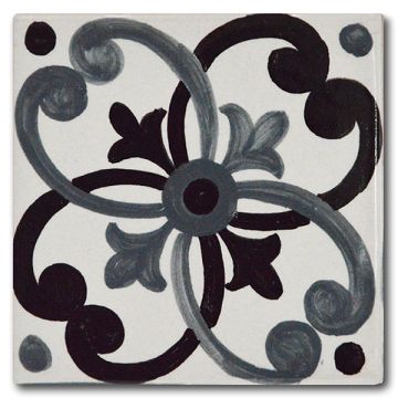 Italian tile VD44 handmade by Francesca Niccacci in Deruta