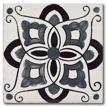 Italian tile VD46 handmade by Francesca Niccacci in Deruta