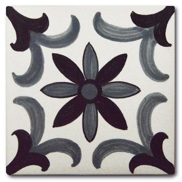 Italian tile VD50 handmade by Francesca Niccacci in Deruta