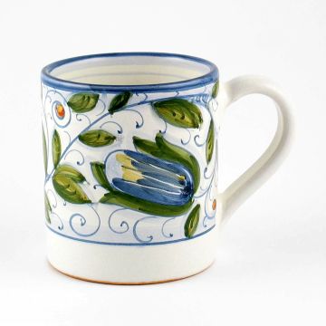 Italian mug from the Venezia collection handmade by Ceramiche Rampini in Gubbio, Italy