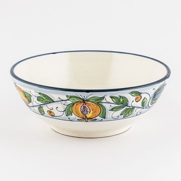 Italian serving bowl from the Venezia collection handmade by Ceramiche Rampini in Gubbio, Italy