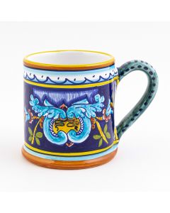 Italian mug from the Geometrico 19E Collection handmade by Eugenio Ricciarelli - Deruta, Rapallo, Amalfi