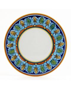Italian dinner plate from the Geometrico 25E Collection handmade by Eugenio Ricciarelli - Deruta, Rapallo, Amalfi