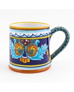 Italian mug from the Geometrico 38E Collection handmade by Eugenio Ricciarelli - Deruta, Rapallo, Amalfi
