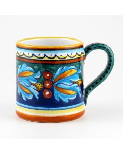 Italian mug from the Geometrico 39E Collection handmade by Eugenio Ricciarelli - Deruta, Rapallo, Amalfi
