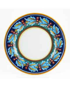 Italian dinner plate from the Geometrico 39E Collection handmade by Eugenio Ricciarelli - Deruta, Rapallo, Amalfi