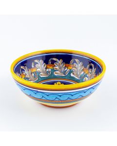 Italian cereal bowl from the Geometrico 40E Collection handmade by Eugenio Ricciarelli - Deruta, Rapallo, Amalfi