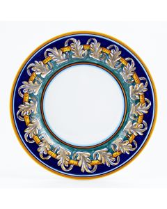 Italian dinner plate from the Geometrico 40E Collection handmade by Eugenio Ricciarelli - Deruta, Rapallo, Amalfi