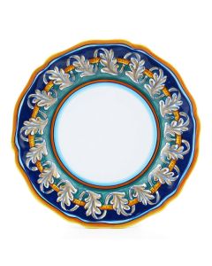 Italian dinner plate from the Geometrico 40E Collection handmade by Eugenio Ricciarelli - Deruta, Rapallo, Amalfi