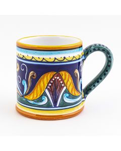 Italian mug from the Geometrico 42E Collection handmade by Eugenio Ricciarelli - Deruta, Rapallo, Amalfi