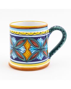 Italian mug from the Geometrico 50E Collection handmade by Eugenio Ricciarelli - Deruta, Rapallo, Amalfi