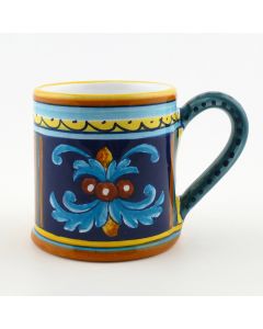 Italian mug from the Geometrico 52E Collection handmade by Eugenio Ricciarelli - Deruta, Rapallo, Amalfi