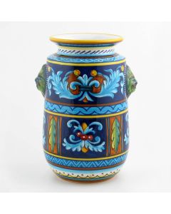 Italian utensil holder from the Geometrico 52E Collection handmade by Eugenio Ricciarelli - Deruta, Rapallo, Amalfi