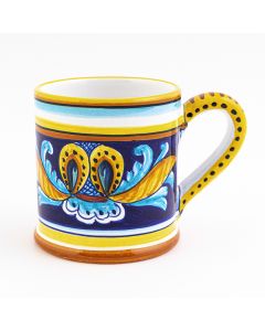 Italian mug from the Geometrico 53E Collection handmade by Eugenio Ricciarelli - Deruta, Rapallo, Amalfi