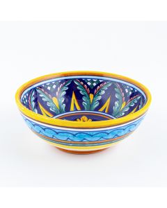 Italian cereal bowl from the Geometrico 59E Collection handmade by Eugenio Ricciarelli - Deruta, Rapallo, Amalfi