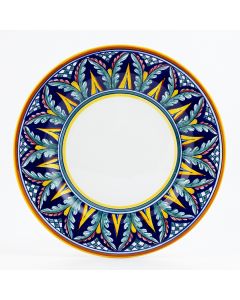 Italian dinner plate from the Geometrico 59E Collection handmade by Eugenio Ricciarelli - Deruta, Rapallo, Amalfi