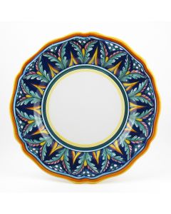 Italian dinner plate from the Geometrico 59E Collection handmade by Eugenio Ricciarelli - Deruta, Rapallo, Amalfi