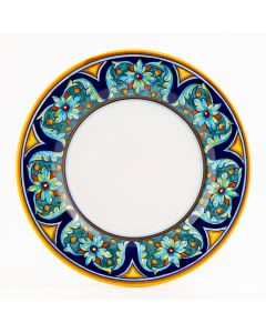 Italian dinner plate from the Geometrico 65E Collection handmade by Eugenio Ricciarelli - Deruta, Rapallo, Amalfi