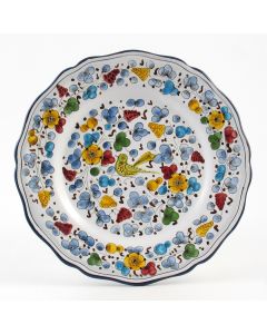 Arabesco Classico Italian charger plate handmade by Fima in Deruta