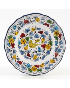 Arabesco Classico Italian salad & dessert plate handmade by Fima in Deruta