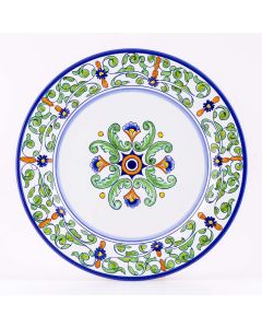 Deruta charger plate from the Amelia collection, handmade by Antica Deruta - Italy