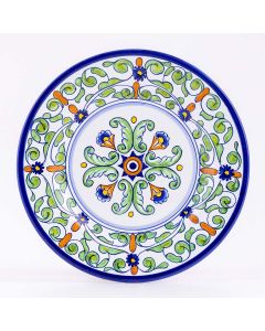 Deruta salad & dessert plate from the Amelia collection, handmade by Antica Deruta - Italy
