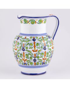 Deruta pitcher from the Amelia collection, handmade by Antica Deruta - Italy