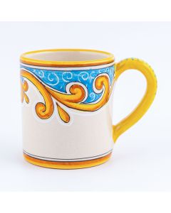 Andrea Italian mug handmade by Ceramiche Andrilia in Deruta