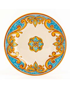 Andrea Italian salad & dessert plate handmade by Ceramiche Andrilia in Deruta