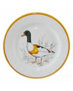 Italian charger plate Anatra from the Joy Collection handmade by Francesca Niccacci in Deruta