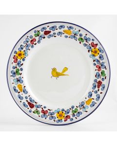 Arabesco Semplice Italian dinner plate handmade by Fima in Deruta