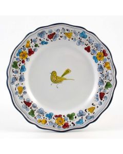 Arabesco Semplice Italian dinner plate handmade by Fima in Deruta