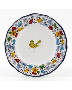 Arabesco Semplice Italian salad & dessert plate handmade by Fima in Deruta