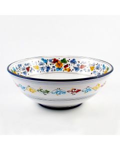 Arabesco Semplice Italian serving bowl handmade by Fima in Deruta