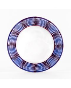 Celebration Italian cereal bowl handmade by Fima in Deruta