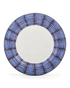 Celebration Italian dinner plate handmade by Fima in Deruta