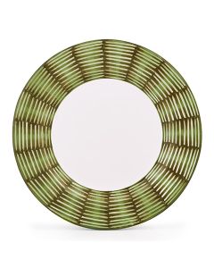 Celebration Italian dinner plate handmade by Fima in Deruta