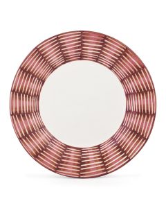 Celebration Italian dinner plate handmade by Fima in Deruta