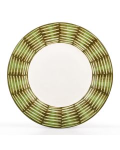 Celebration Italian salad & dessert plate handmade by Fima in Deruta